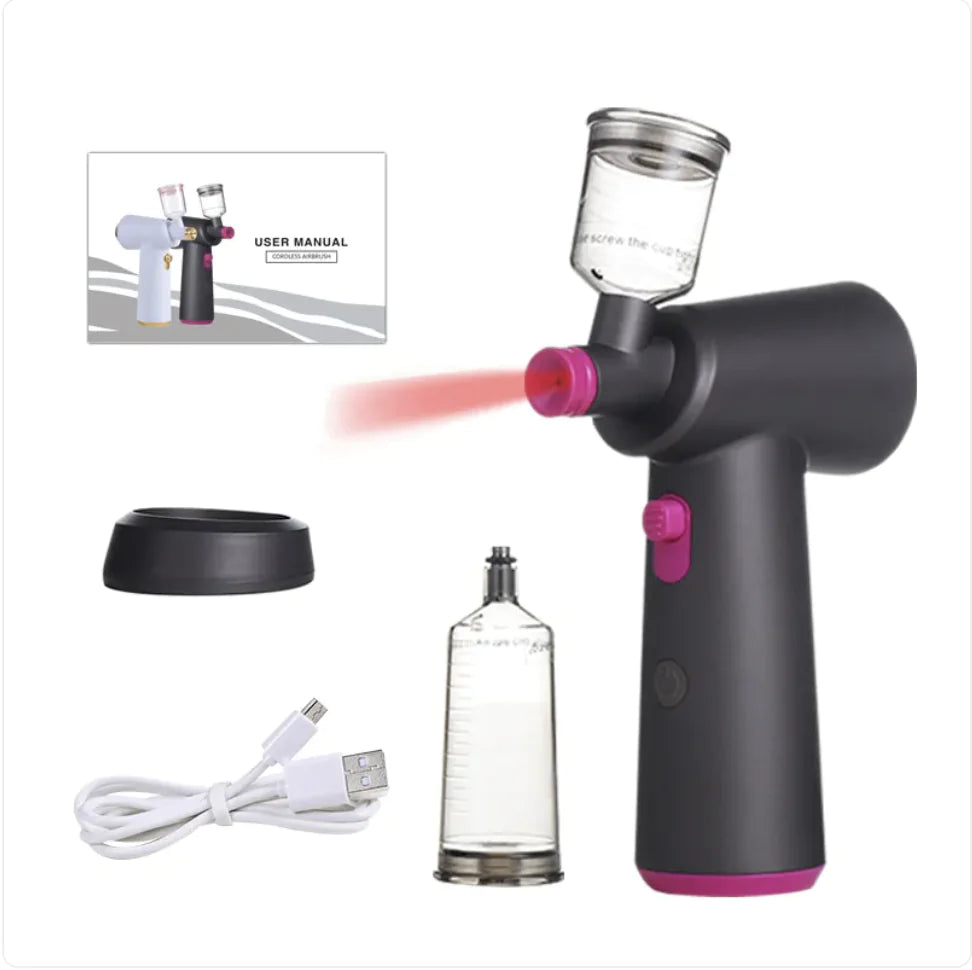 Portable Nano Oxygen Spray Set for Skin Hydration